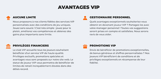 bonus vip betriot casino